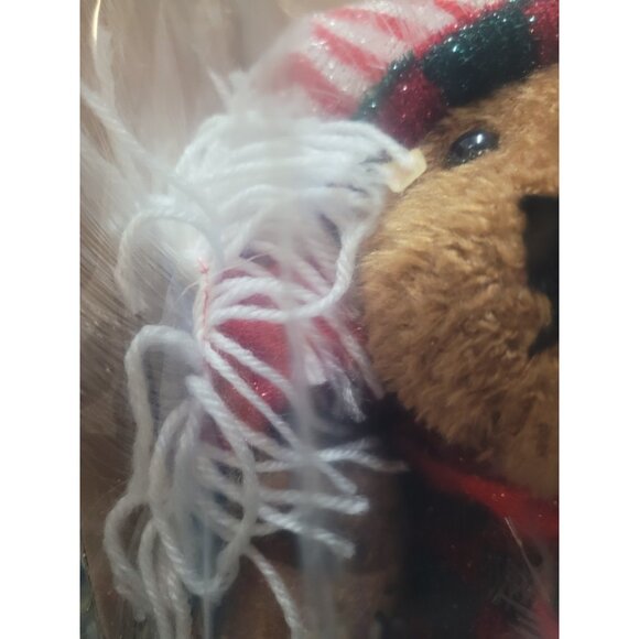 Avon 2003 Christmas Sparkling Holiday Fiber Optic Teddy Bear NIB Not Tested - Picture 6 of 8